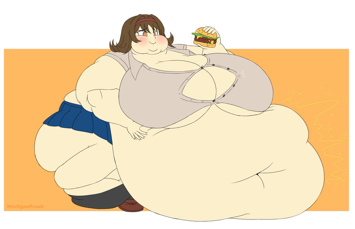 HooliganFreak's tweet photo. Hibiki's Weight Gain Goes Overboard!
For @WASPK10. https://t.co/5ddagQrhhH