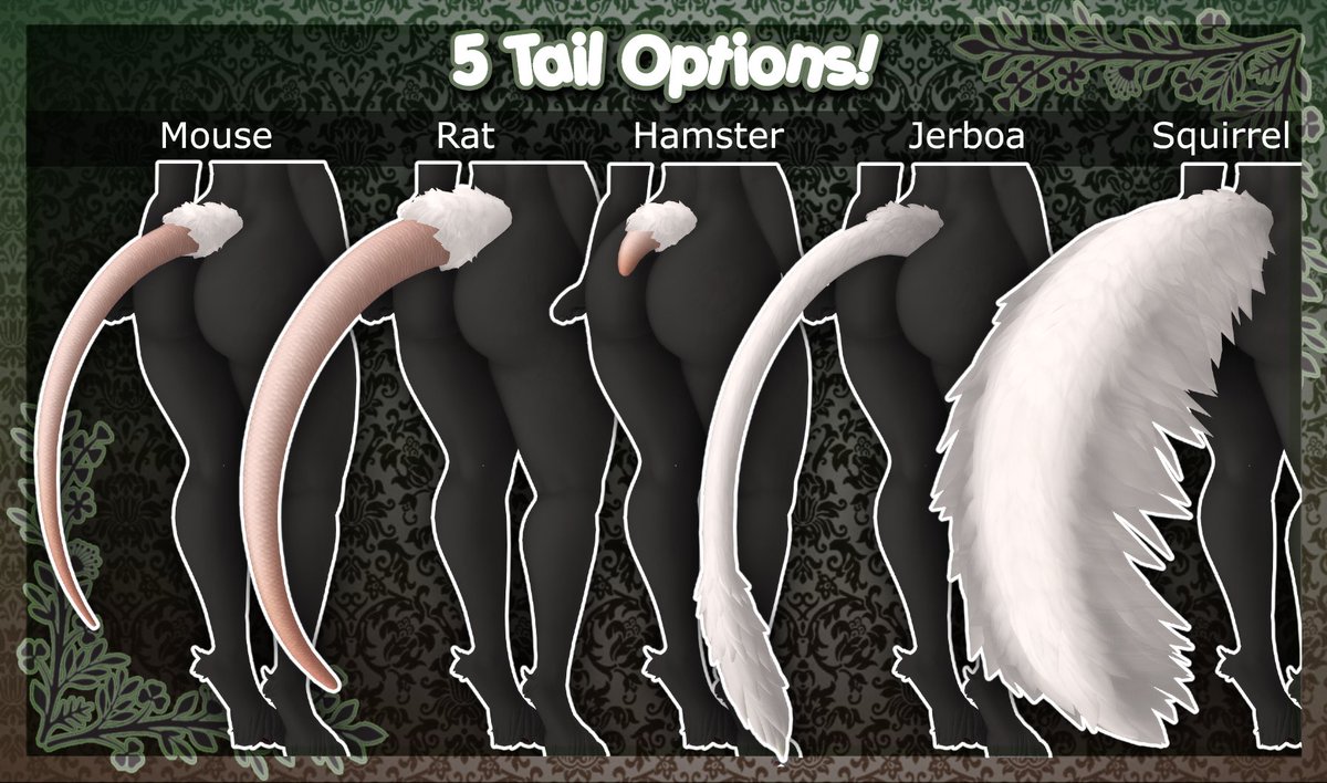 frettchenhausSL's tweet photo. I've been a bit quiet for a bit, my bad.

Coming to @Abnormal_Event Trick or Treat round on Oct 7th!

Rodentia Parts Kit!
6 ear types, and 5 tail types! Mix n Match for all your rodent needs!

#secondlife https://t.co/KUSvjyU4ds
