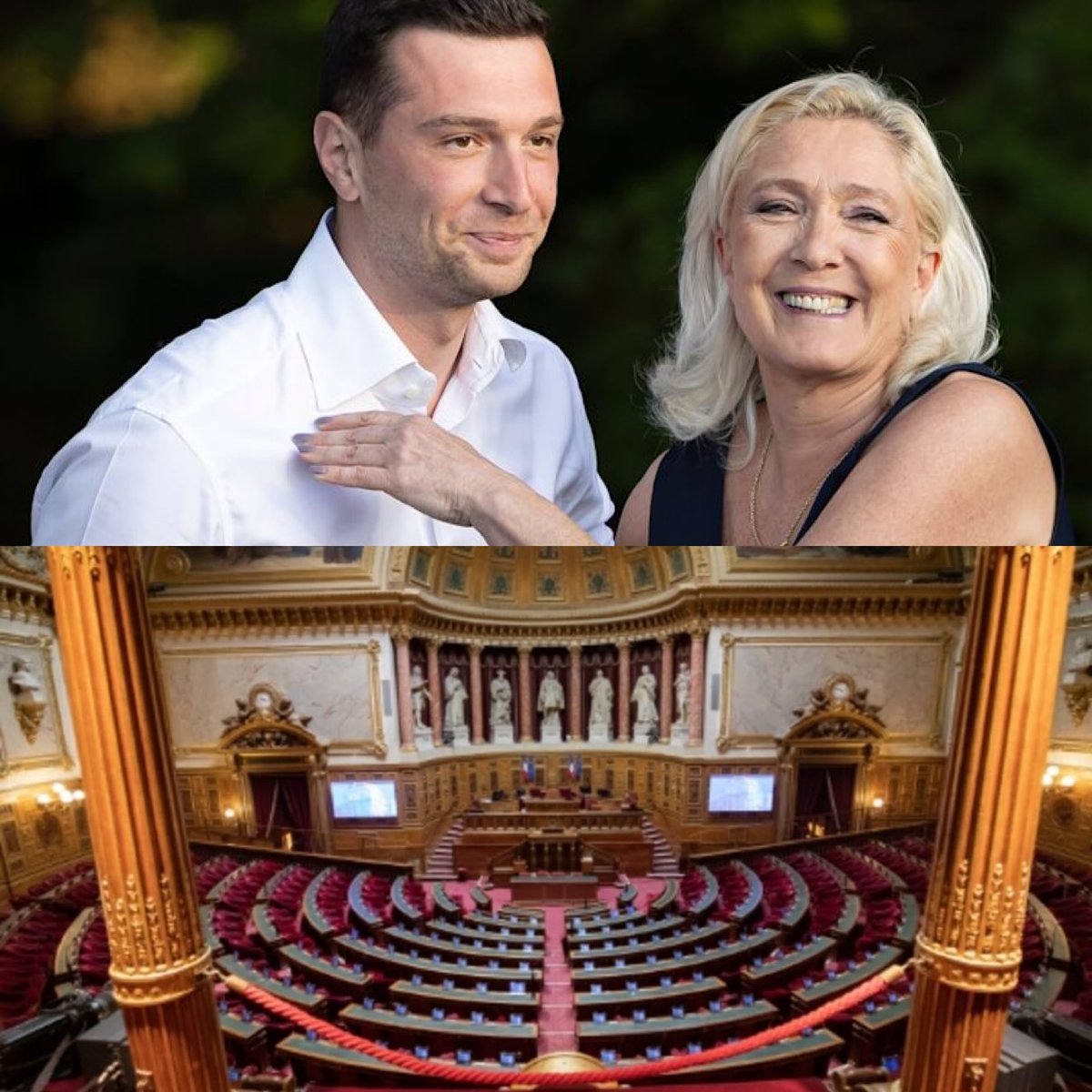 LBleuBlancRouge's tweet photo. 🇫🇷👏🏻 HISTORIQUE VICTOIRE POUR LE RN ! 

Pour la première fois de son Histoire, le RN franchit la barre des 10 sénateurs élus et aura un groupe au Sénat. 

L’ancrage local s’intensifie et se poursuit, notamment grâce à ses alliances avec l’UDR d’Éric Ciotti. 

Bravo ! 👏🏻

#Senatoriales2026