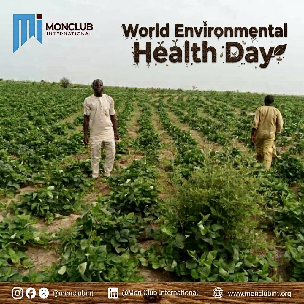 MonClubInt's tweet photo. On #WorldEnvironmentalHealth Day, we stood up for using science to protect our communities
By empowering local farmers with sustainable practices, we build a future where growth and care for nature go hand-in-hand.
Join us: https://t.co/uq1EfFCV5Y
#monclubinternational https://t.co/Ihleq9q0xT
