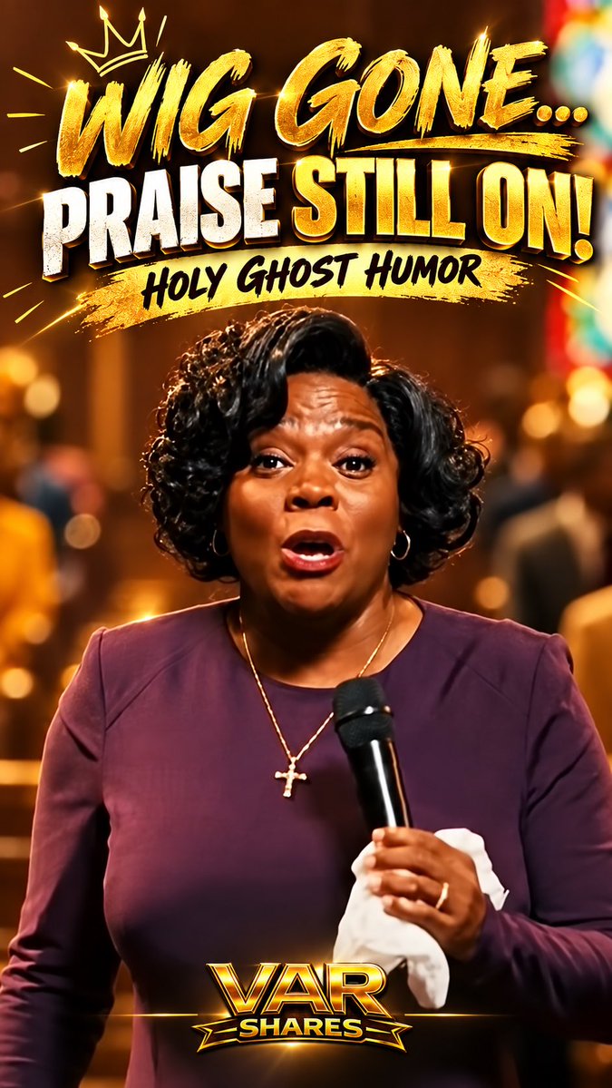 shavar's tweet photo. The wig may have left the building, but the praise never stopped! ๐ When the Spirit moves, you just keep preaching like nothing happened. Youโve gotta shout through the struggleโฆ and secure the wig later.
โโโ
#ChurchHumor #HolyGhostHumor #SundayLaughs #FunnySkit #VARShares https://t.co/lOSBr89qKj