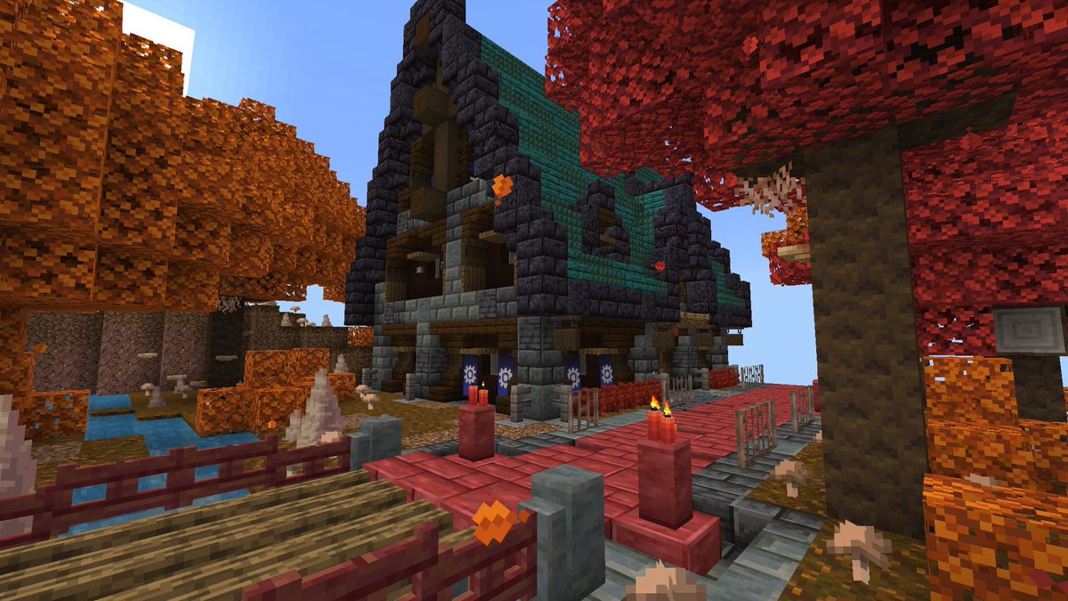 Mayotyu2's tweet photo. minecraftが楽しい 辰砂の色が素敵 https://t.co/Q9ctMZq4yy