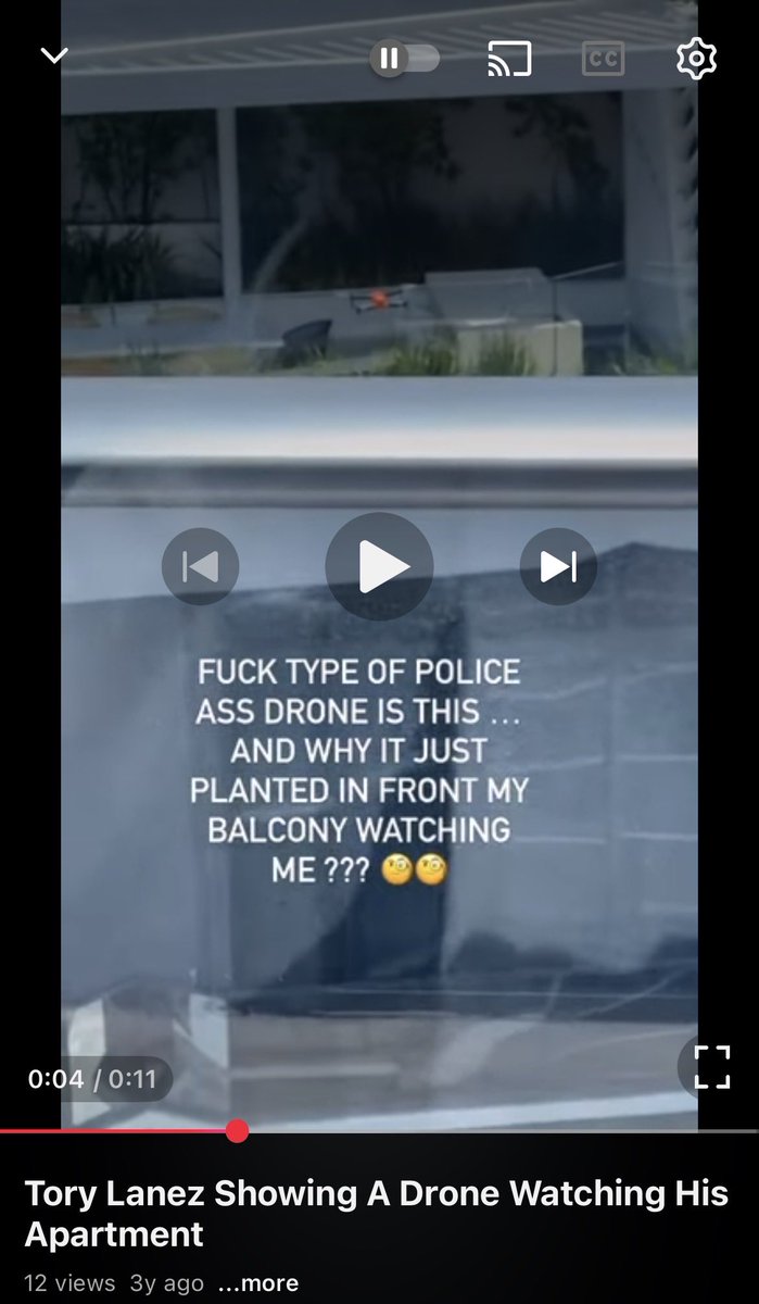 LcdBarbie's tweet photo. I am so disgusted. All this surveillance talk is triggering to me. I have to bring Tory back into this. I have to. Pressuring prosecutors to take cases. Where have we heard that? Remember when he said there was a drone outside of his balcony watching? Remember the car accident he felt was targeted? Remember him telling you Roc Nation told him not to speak?  Too much parallels in Demoree’s case to his. What more do you need for things to start clicking? I don’t even want to get into the Nicki told you so banter, or many of us getting into other things. I’m genuinely disgusted.