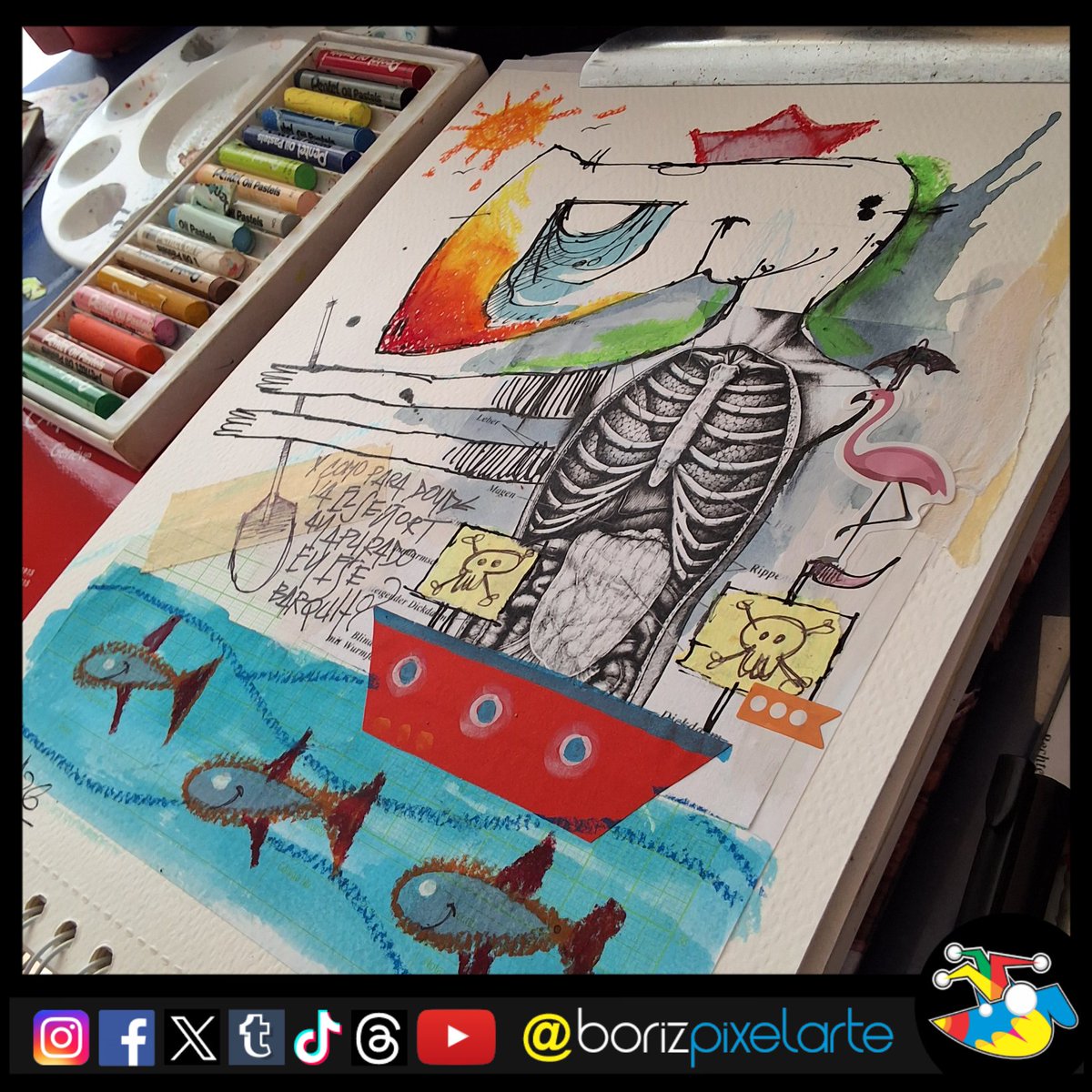 borizpixelarte's tweet photo. Sketchbook 2730 - mix media character
A CHARACTER BORN FROM COLOR π¨ποΈ
Cuando el caos de las texturas encuentra un personaje.
#FantasyIllustration #MixedMediaArt #CharacterArt #SketchbookArt #ExperimentalArt https://t.co/m9Oi4buArK
