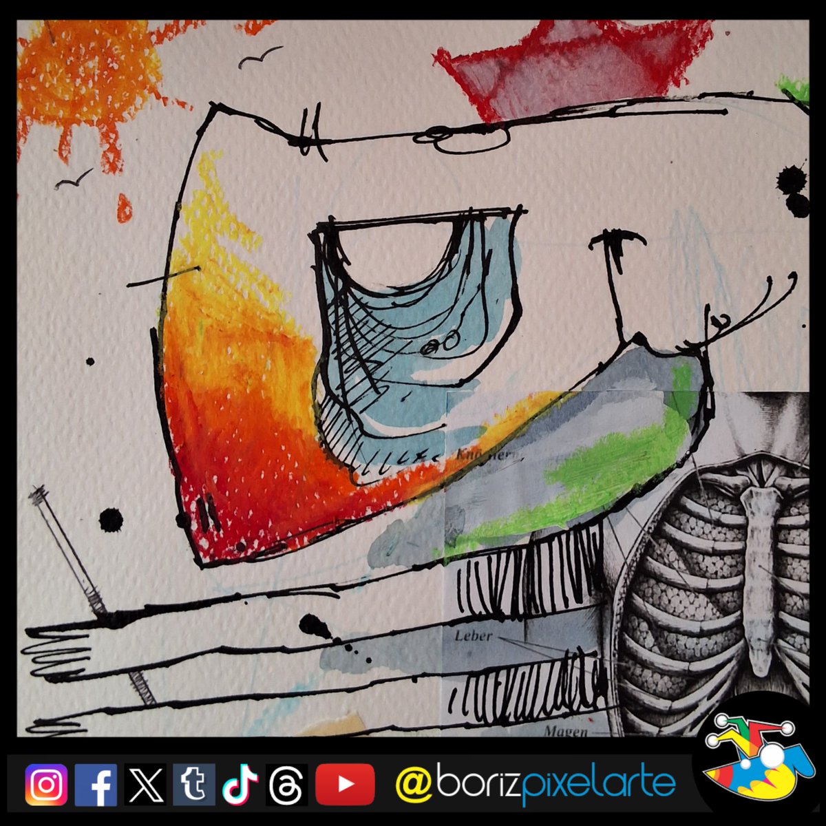 borizpixelarte's tweet photo. Sketchbook 2730 - mix media character
A CHARACTER BORN FROM COLOR π¨ποΈ
Cuando el caos de las texturas encuentra un personaje.
#FantasyIllustration #MixedMediaArt #CharacterArt #SketchbookArt #ExperimentalArt https://t.co/m9Oi4buArK
