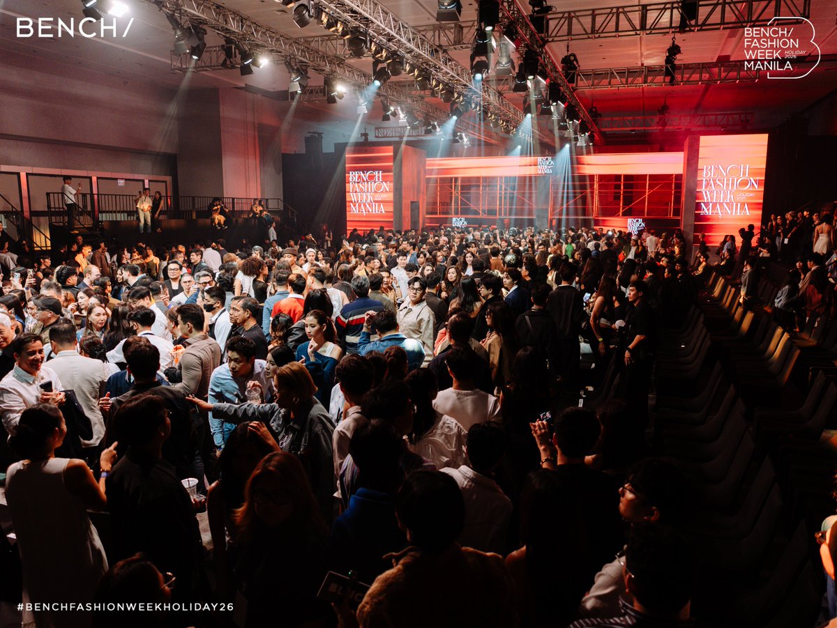 benchtm's tweet photo. BENCH Fashion Week Holiday 2026 continued with a lineup spanning nostalgic street culture, refined femininity, bold collaborations, and the adventurous spirit of the outdoors.

HUMAN x PROUDRACE revisited the fearless energy of the 2000s through “I LOVE U,” while Kashieca by Lucy Torres-Gomez explored polished dressing designed to move from workdays to after-hours. BENCH x ChrisNick reworked Y2K Americana through sculpted denim and sharp tailoring. BENCH Active took the runway outdoors with technical layers, utilitarian details, and trail-inspired tones, while BENCH Originals looked back to the ’90s and Y2K with slouchy denim, nylon tracksuits, graphics, and cargo silhouettes.

A closing chapter where nostalgia, function, and individuality came together in distinctly different ways.

📍 SPACE at One Ayala
#BENCHFashionWeekHoliday26

Full post here: https://t.co/vFBU5f3mHG