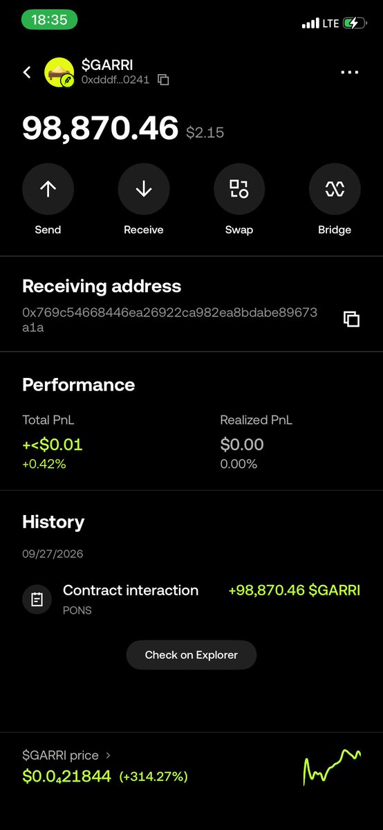 _Slytyker's tweet photo. You gave me off-chain $GARRI.

Now it’s time to give you something ON-CHAIN your very own Super Dad. 🦸🏾‍♂️🔥

Meet @degenBRO__  
Your on-chain Super Dad.  
Your degen guardian.  
Your biggest supporter on-chain 
From off-chain $GARRI to an ON-CHAIN SUPER DAD.  

Daddy’s officially on-chain. 😎

My address: 0x769c54668446ea26922ca982ea8bdabe89673a1a
