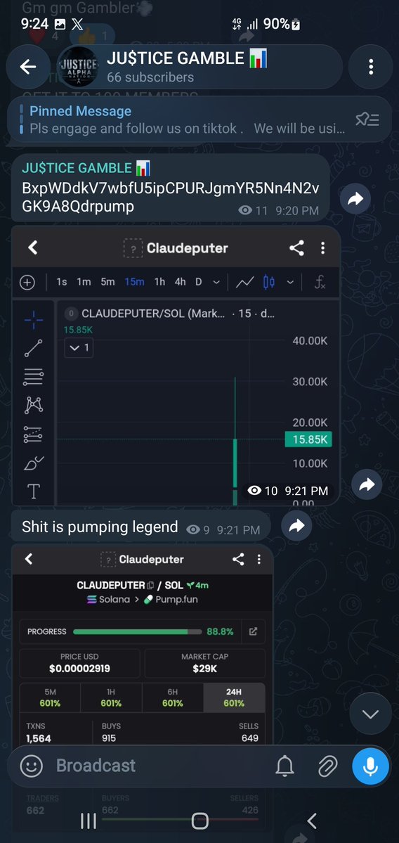 LegendKcoin's tweet photo. 7X on gamble channel . 

Keep fading 😪

$CLAUDEPUTER 15K>>105K https://t.co/XXuGWQjXaw