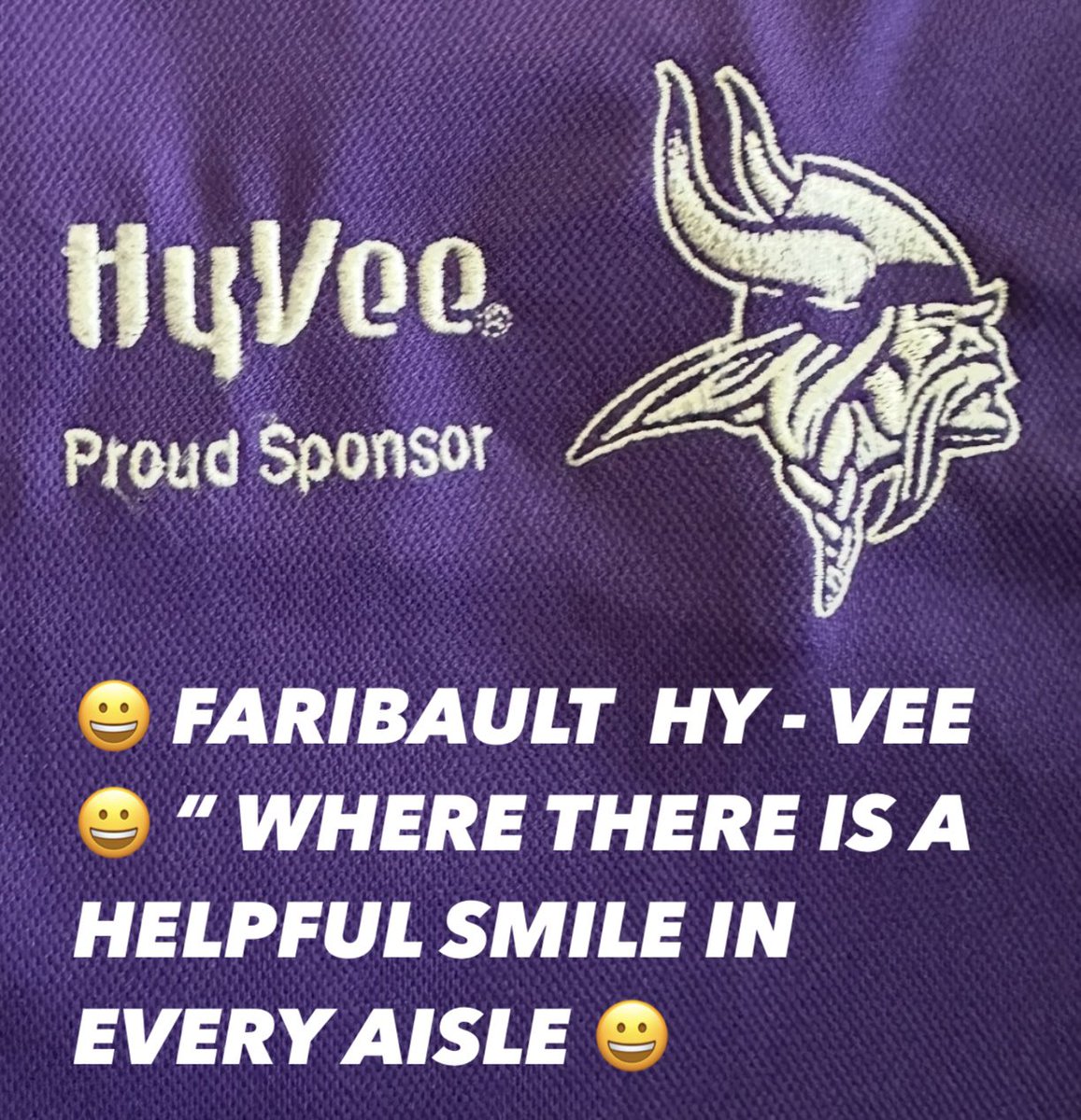 ToddLangeslag's tweet photo. @HyVeeFaribault @ToddLangeslag @HyVee @LangeslagTodd @langeslag_todd @PAOnTheMic @Vikings @KFAN1003 @Power96FBO @KDHLRadio @kd66bug @GordyKosmo 
🏈 FARIBAULT 𝙷𝚈 - VEE 🏈 PROUD SPONSORS of the MINNESOTA VIKINGS ‼️ 🏈
S K O L A S T I C 
🏈🏈🏈🏈🏈🏈 https://t.co/oEY7ADnVlz