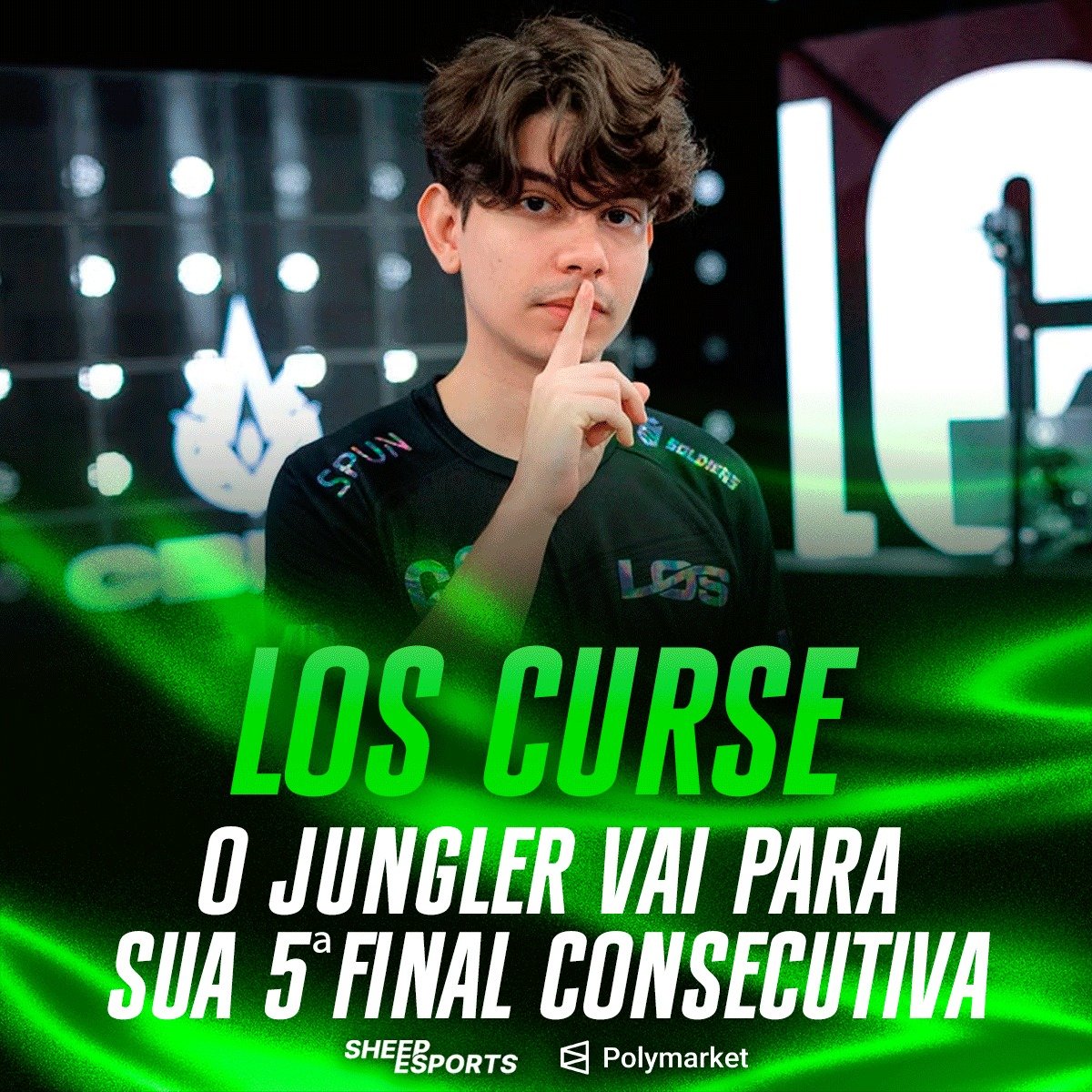 SheepEsportsBR's tweet photo. 🇧🇷 LOS CURSE CHEGA NA SUA QUINTA FINAL SEGUIDA.

CBLOL 2026 SPLIT 2
CBLOL 2026 SPLIT 1
CBLOL Cup
LTA SUL 2025 SPLIT 3
CD 2025 SPLIT 1

Essa também é a 4ª FINAL de 5 SPLITS disputados no Tier 1. https://t.co/PJoA4eLVYa
