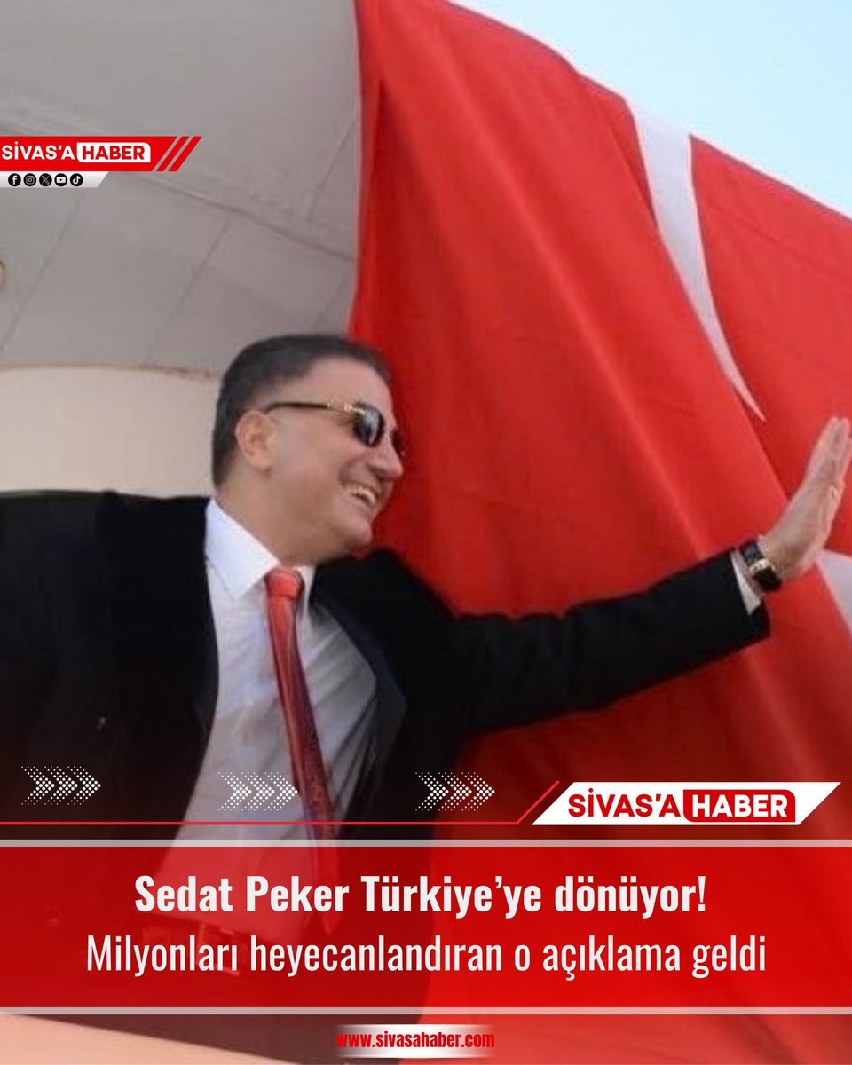 sivasahaber's tweet photo. Sedat Peker Türkiye’ye dönüyor! Milyonları heyecanlandıran o açıklama geldi

MHP Genel Başkan Yardımcısı İsmail Özdemir, Sedat Peker hakkında yaptığı açıklamada:

“Sayın Genel Başkanımızın her defasında ‘Ülküdaşımızdır’ dediği, değerli bir dava ve gönül adamıdır.

Allah izin verirse yakında kendisi ve ailesi de vatanımıza kavuşacaktır.”