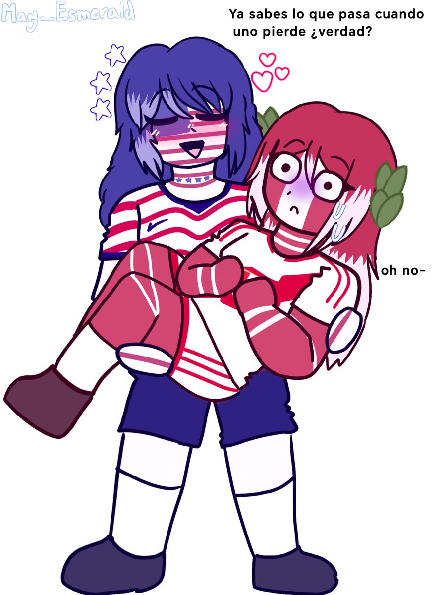May_Esmerald2's tweet photo. 🇺🇸4-1🇵🇪
Sorry si se ve raro, pero es que no soy buena dibujando ese tipo de cosas- xd
#countryhumansusa #countryhumansperu
#countryhumans
#usper
#countryhumansusper https://t.co/XCV34KoX79