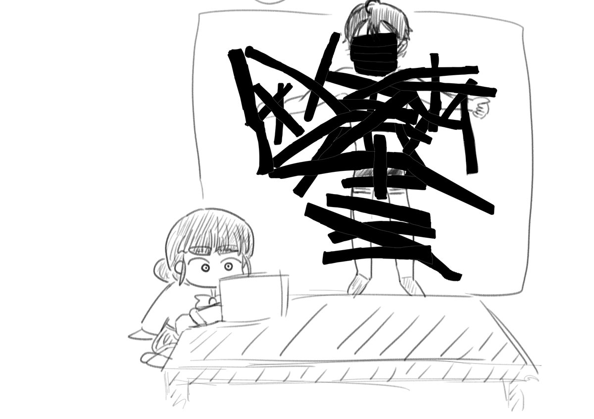 SasakiAndromeda's tweet photo. 天愛星さんに磔にされる温水の絵です。
＃マケイン_FA https://t.co/U8QLuRMjSj