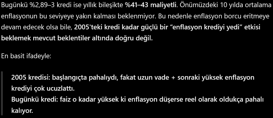 kutluncu's tweet photo. @falihrfk1 çok kalifiye bir tartışma, dönemsel enflasyon verileri ile karşılaştırmalı analiz yaptırdım gpt'e. Beklediğim gibi çıktı, şu an uzun vadeli kredi çekmek demek enflasyon olacağına dair bahse girmek gibi çünkü enflasyon düşerse kredi gereksiz pahalı kalıyor. https://t.co/uuMjf4eAYB