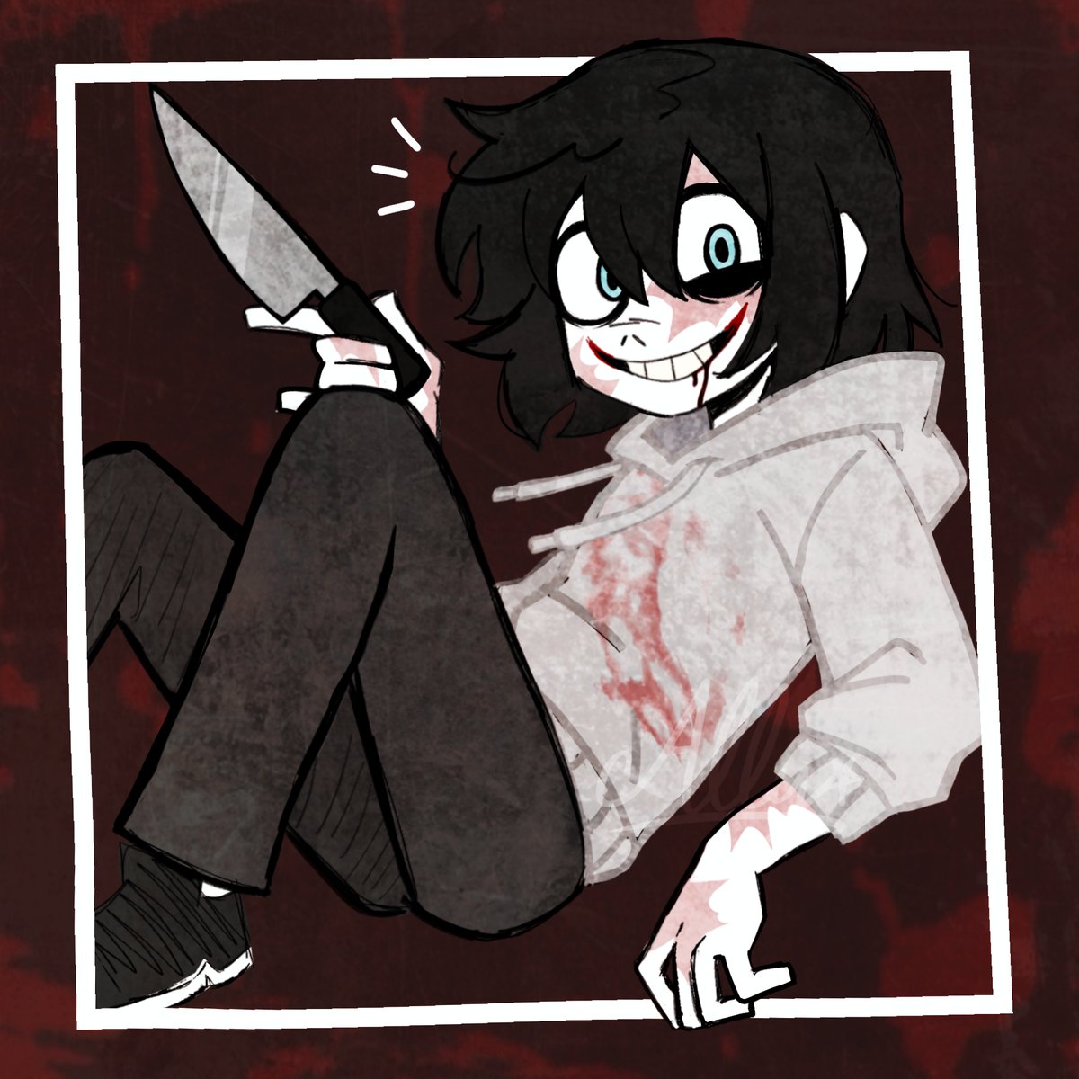 Ally_sufy's tweet photo. FANART E NOVA FOTO DE PERFIL 
#creepypasta #jeffthekiller #fanart https://t.co/fwafJPOi7K
