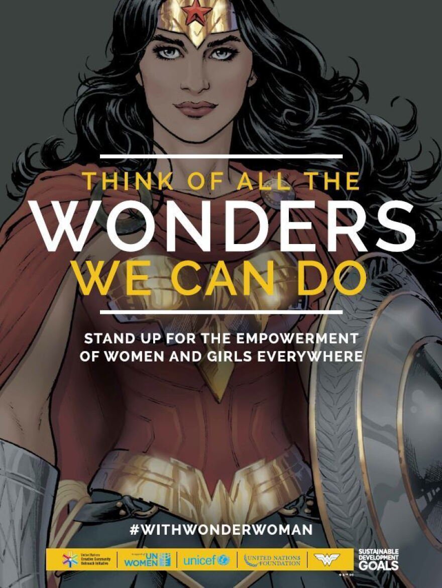 jljames41's tweet photo. Remember when the #UN (a fake organization) rejected #WonderWoman as an ambassador of education for girls ten years ago on her 75th anniversary all because she's a sexy athletic straight white woman that a bunch of short fat lesbians was jealous of 😒 #WonderWoman85th 🙅🏻‍♀️💥 https://t.co/zxM6gPQ1vh