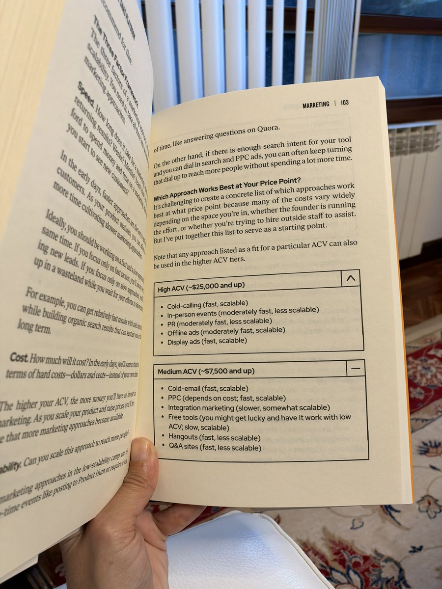 aleyda's tweet photo. Got the SaaS book by @robwalling  at @MicroConf  Europe earlier this week (he was kind to give away to anybody at the conference)… and haven’t been able to stop reading! From pricing, to product market fit, churn and more… probably the most practical book for SaaS founders! If you haven’t read it and have a SaaS: go buy it 👌