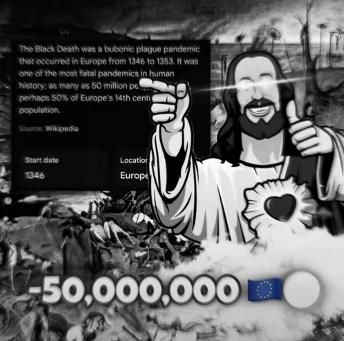 Vent1v's tweet photo. @DenissioP @Claw1v @Dieudonnem55 Whites are the worlds curse😂 thats why God w1pe out 50million of you with the plague that cut your pop by 60%😂😂 blacks hate yall, jews hate yall, indians hate yall, middle eastern hate yall, east asians are also waking up... yall are the fucking problem pussy😂 https://t.co/X0YfBVM1QI