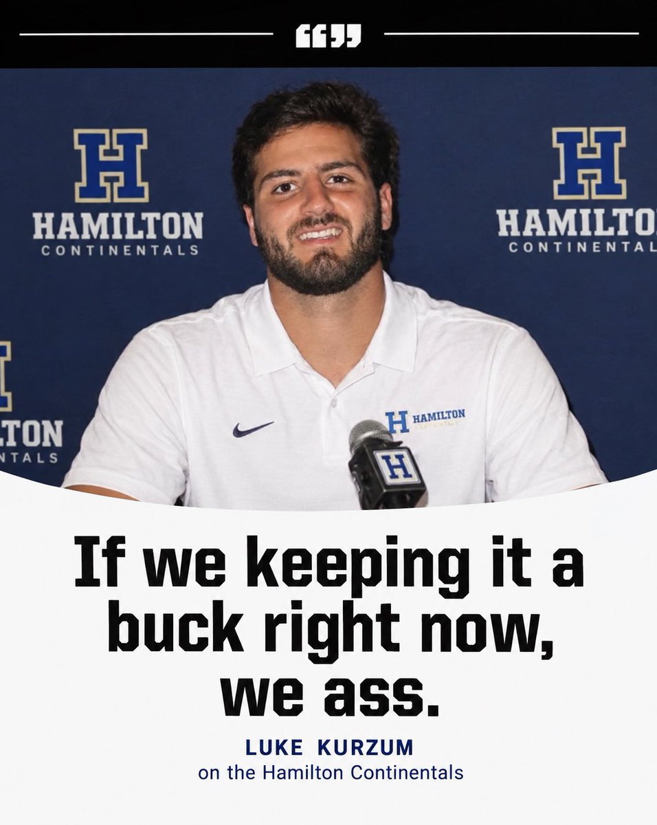 Smiffer2x's tweet photo. Breaking 🚨🚨: After losing back to back games by 2 scores despite averaging 300+ passing yards, #Hamilton QB Luke Kurzum has spoken out about the Continentals recent struggles #CACtion https://t.co/MEEsO1qKde
