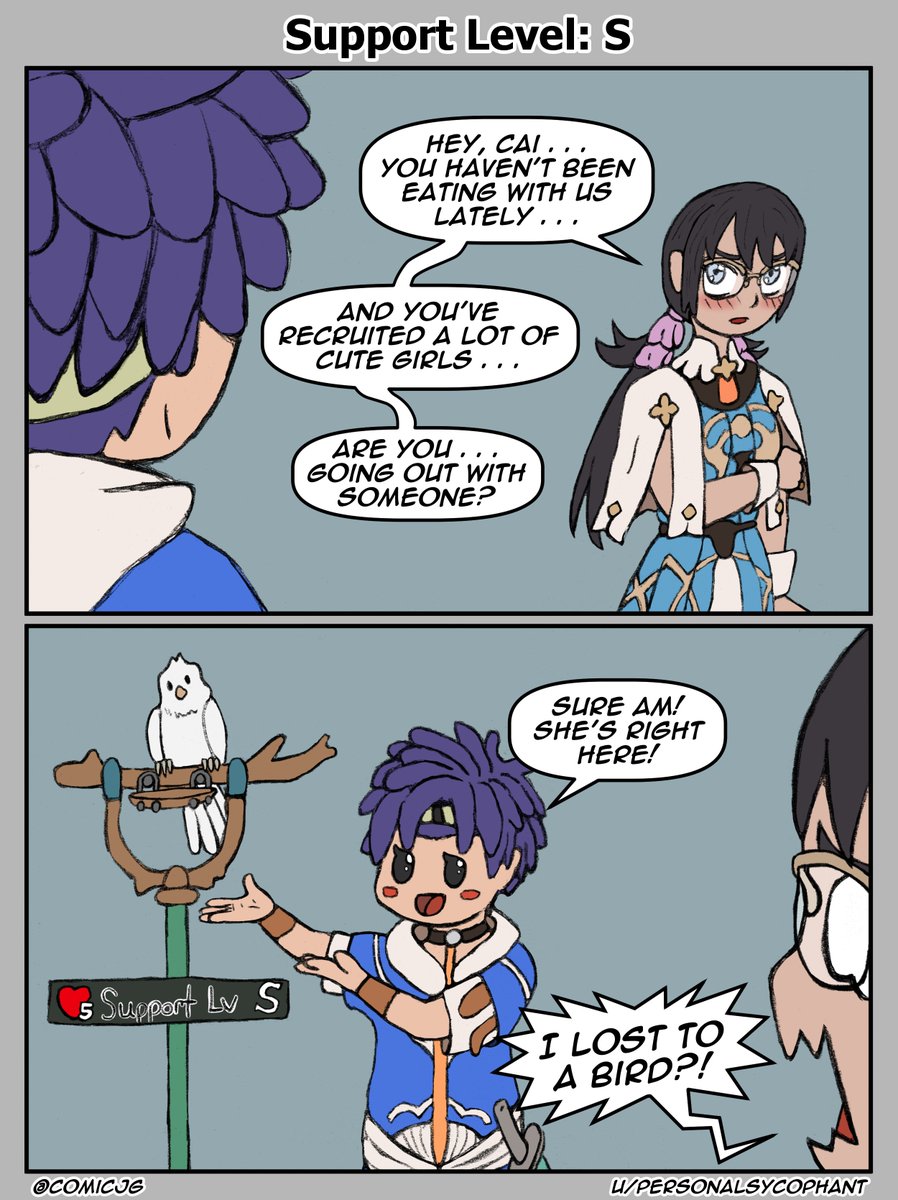 ComicJg's tweet photo. "Support Level: S" #FireEmblem #FortunesWeave #fefw #Tialla #Cai https://t.co/ScXvOAi2dO