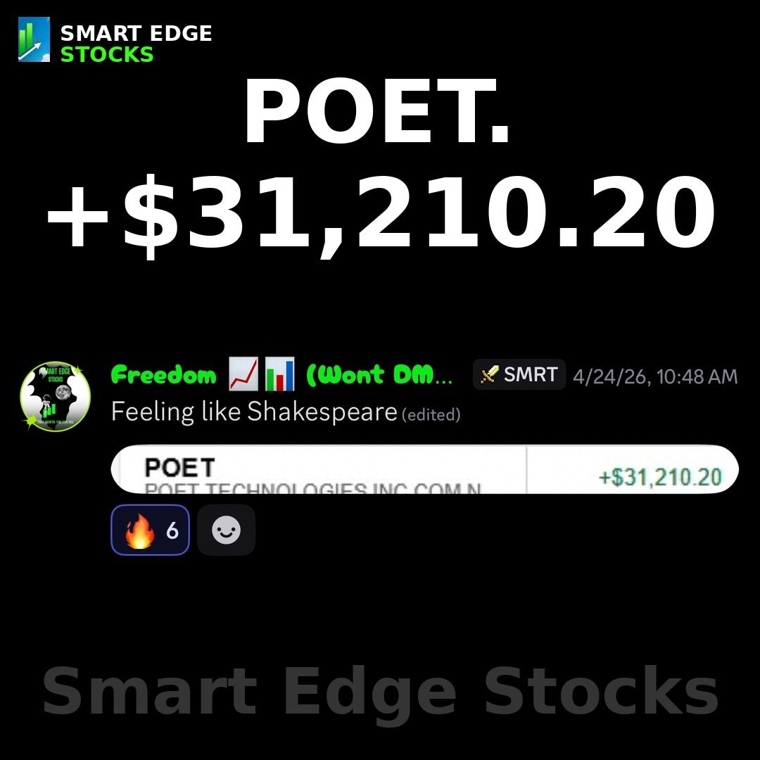Freedom_Stocks's tweet photo. Feeling like Shakespeare. POET ran and my own account is up $31,210.20 on the name. What's your approach? #trading https://t.co/RZuMXgHcKu