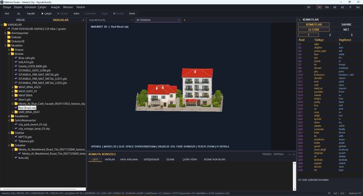 RyMakinist's tweet photo. 🚀 Makinist Studio ilk ücretsiz prototipi yayında!

Kendi geliştirdiğim çok dilli Makinist RY programlama diliyle 2D/3D oyun geliştirme.

🇹🇷 Türkçe kodlama desteği
🎮 Kendi oyun motoru
Deneyip yorumlarınızı bekliyorum! 😄

https://t.co/vYKGemCmNB https://t.co/WjWky32rPr
