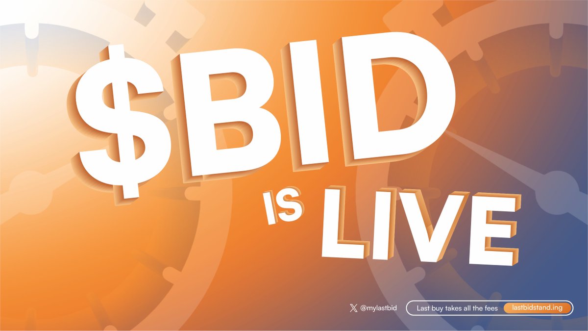 mylastbid's tweet photo. The arena is open⌛️

CA: BmdbbbupHf4z7A54h9TSj3r7gcWoGo4Eb99dM8UWAJ8M

Launch your token on https://t.co/A0hJkazE49 start the clock and be the last bid standing💰 https://t.co/EG1xHt8QQg
