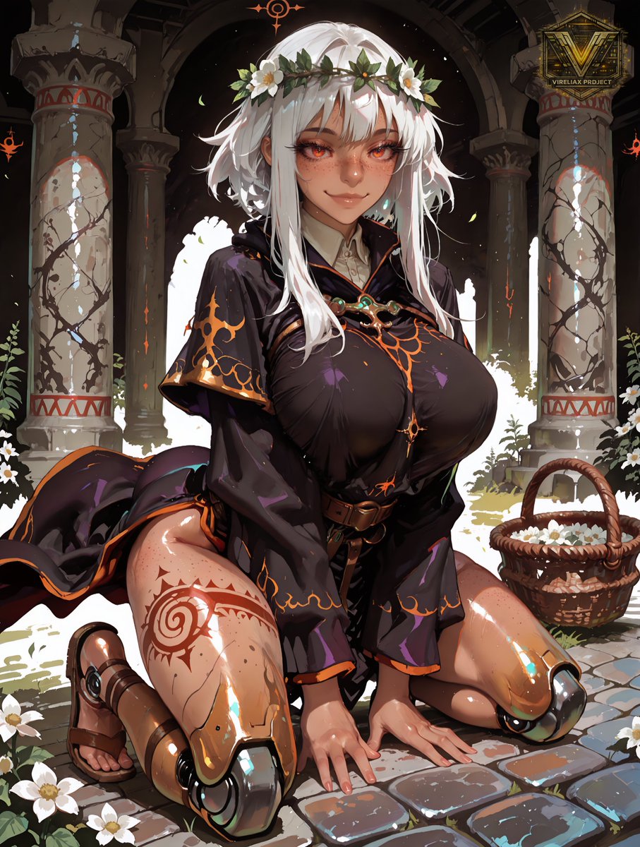 vireliax's tweet photo. PERSONNEL FILE — IRON DIVISION // TREAD

Eleven years of walking ruined sites so her manufactured legs can be measured. Nobody asked what was there.

She kept her own record : 940 pressed entries, 41 of them in no other collection anywhere.

#AIart #scifi #darkfantasy https://t.co/46LXtImZvu