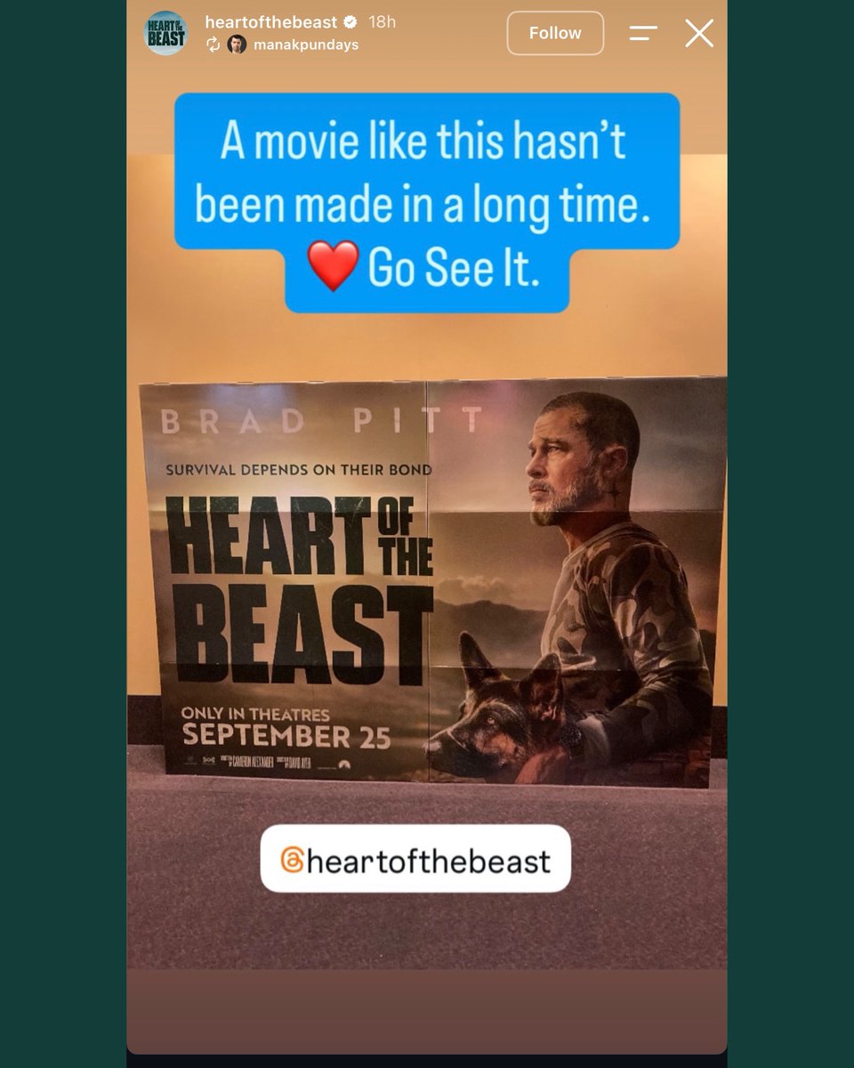 heartofthebeast's tweet photo. This is your sign to catch #HeartOfTheBeast in theatres this weekend. Get your tickets now. https://t.co/n81TJJgPiL https://t.co/JSTLpo1shJ