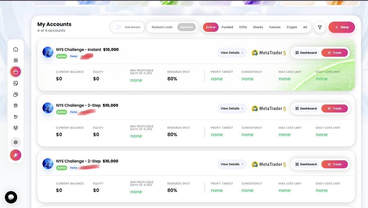 x_theogtrader's tweet photo. Few Hours left to Grab this Offer

Buy1 Get 3 Accounts

I personally Grab this crazy Offer and ADD 3 accounts Let's See how it goes this is my First time trying this Firm and Honestly their offers and accounts are Really Good

@NYSMarkets @pakothawani https://t.co/A5yGXQe7Ct