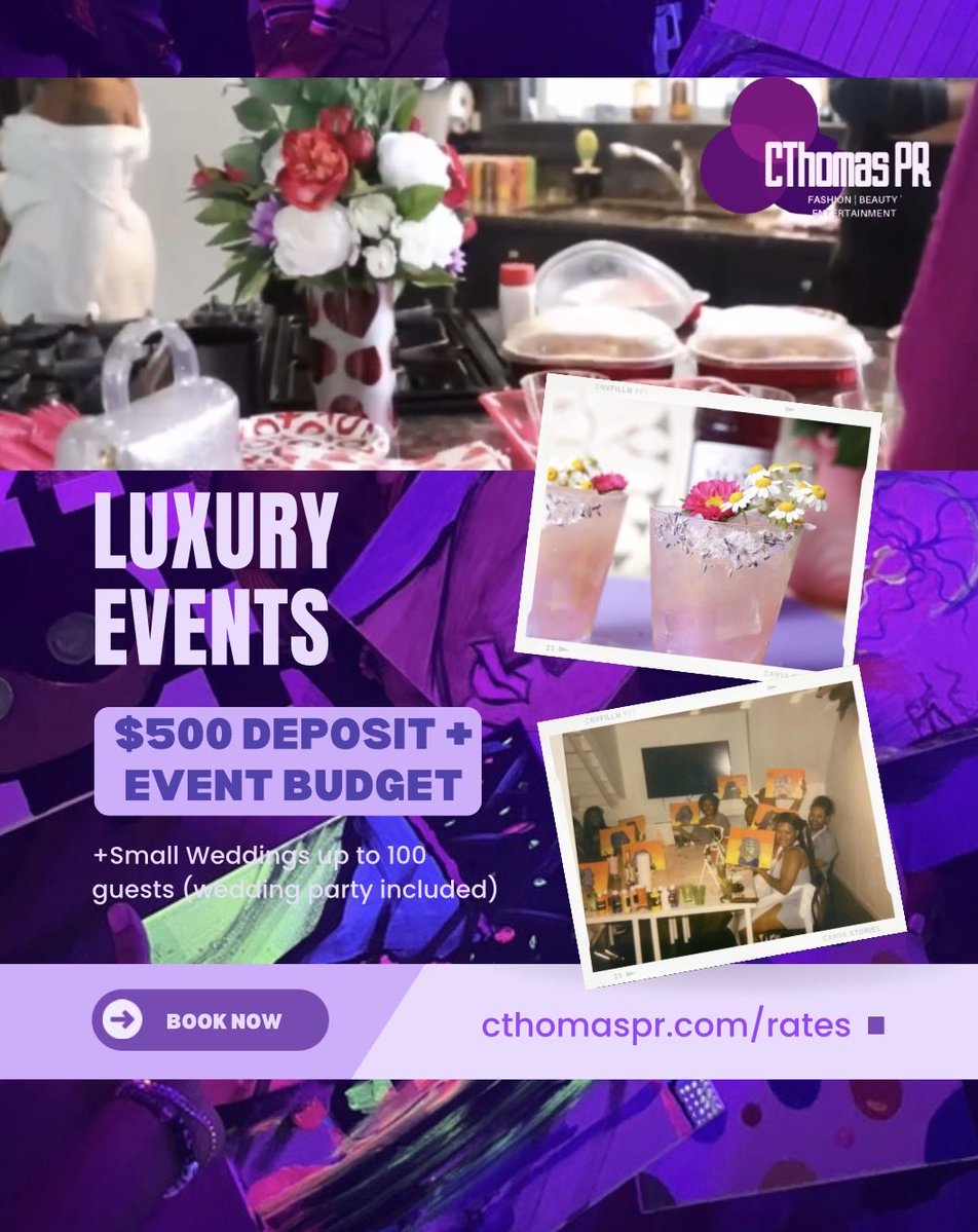 MonclerMirdah's tweet photo. the C. THOMAS COLLECTIVE focuses on Community Engagement, Luxury Events, and Destination Weddings ✨🧩 contact us today to book your FREE service consultation! https://t.co/j8thisKkVW https://t.co/fkAyjEy1Ld