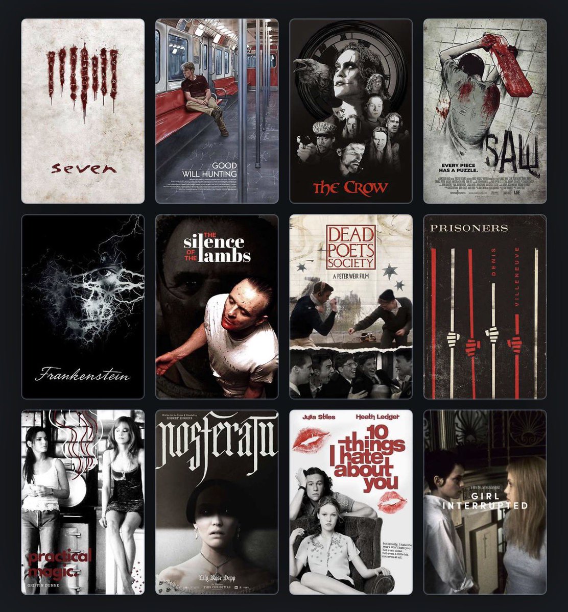 LifeIsSmokey's tweet photo. if you want to be my friend you have to watch my favorite movies. i don’t make the rules. https://t.co/ebQaKMKxaj
