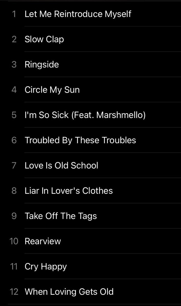 gsndcharts's tweet photo. been seeing lots of things about the scrapped 2021 album recently, so wanted to bring up my cover and track list i made a while ago💛🖤

dm for song files🏁 https://t.co/gYa7HAuGKO