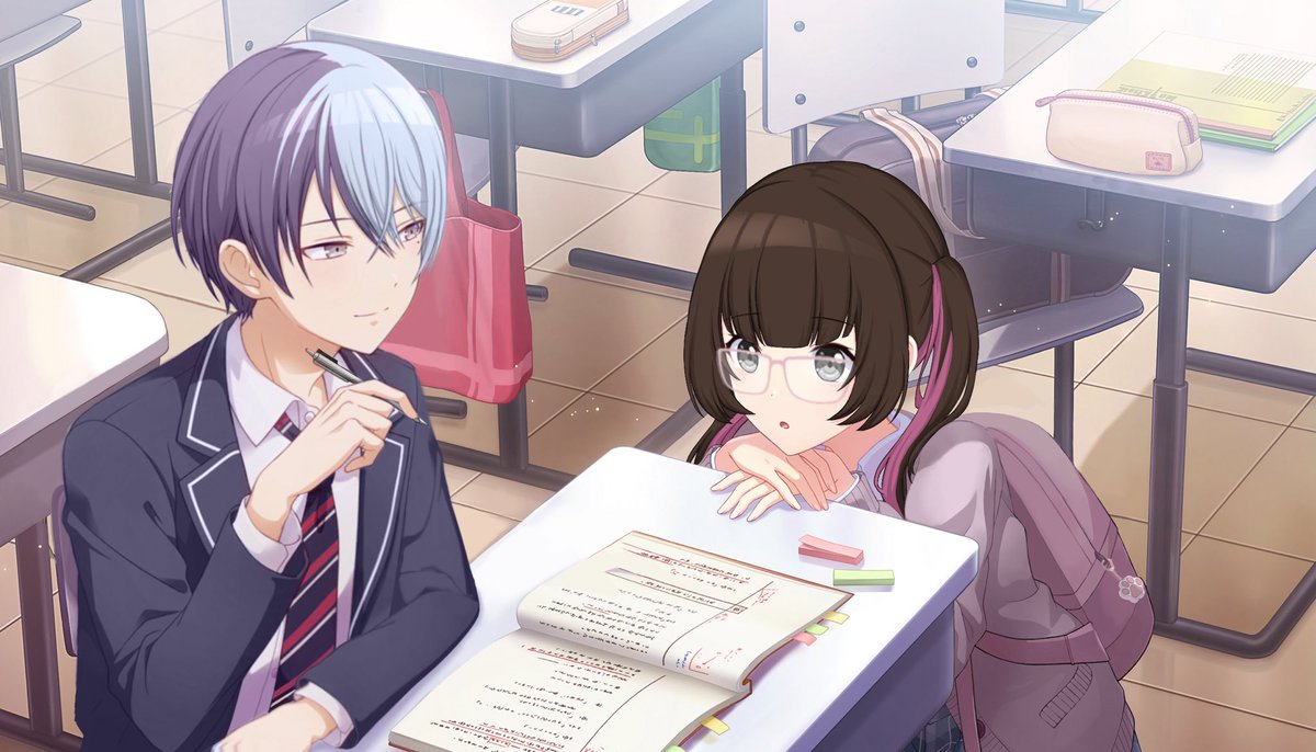 T0YAKITTY's tweet photo. ꒰  ୨ৎ ⋆ﾟ #toyaza ‧₊˚ ꒱ ☕️🌸

together in class !! ૮ ´͈ ᗜ `͈ ა

     ⚠️ card edit not art https://t.co/hhN1qs8hUG