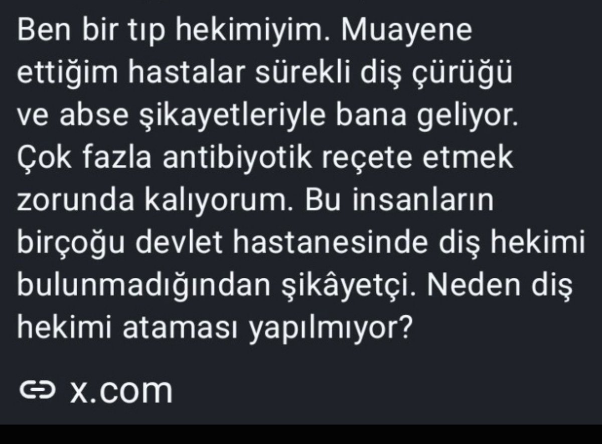 dttnsr's tweet photo. Diş hekimliğinde antibiyotik kullanımı oldukça sınırlı endikasyonlara sahiptir ve her diş ağrısında veya şişlikte ilk seçenek değildir. Diş enfeksiyonlarının asıl çözümü lokal tedavilerdir.  15 dakika  lokal tedaviler için yetersizdir @drmemisoglu @saglikbakanligi
#TDBveTEBgöreve https://t.co/gPV2byTO1g
