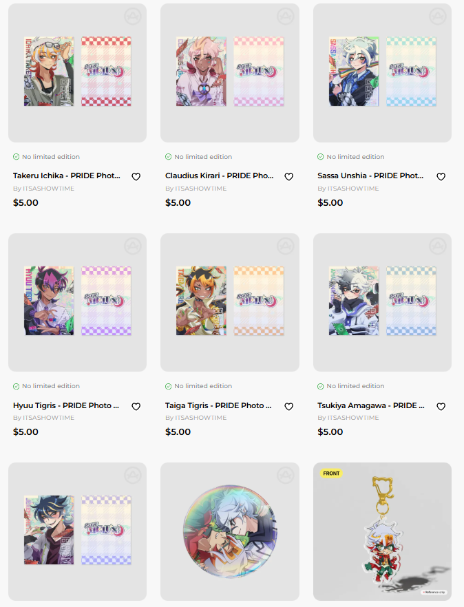 8SEN_ANIME's tweet photo. Pride cards have been added to the merch store!
https://t.co/FR69GX29oL https://t.co/nKx7o8lGpR