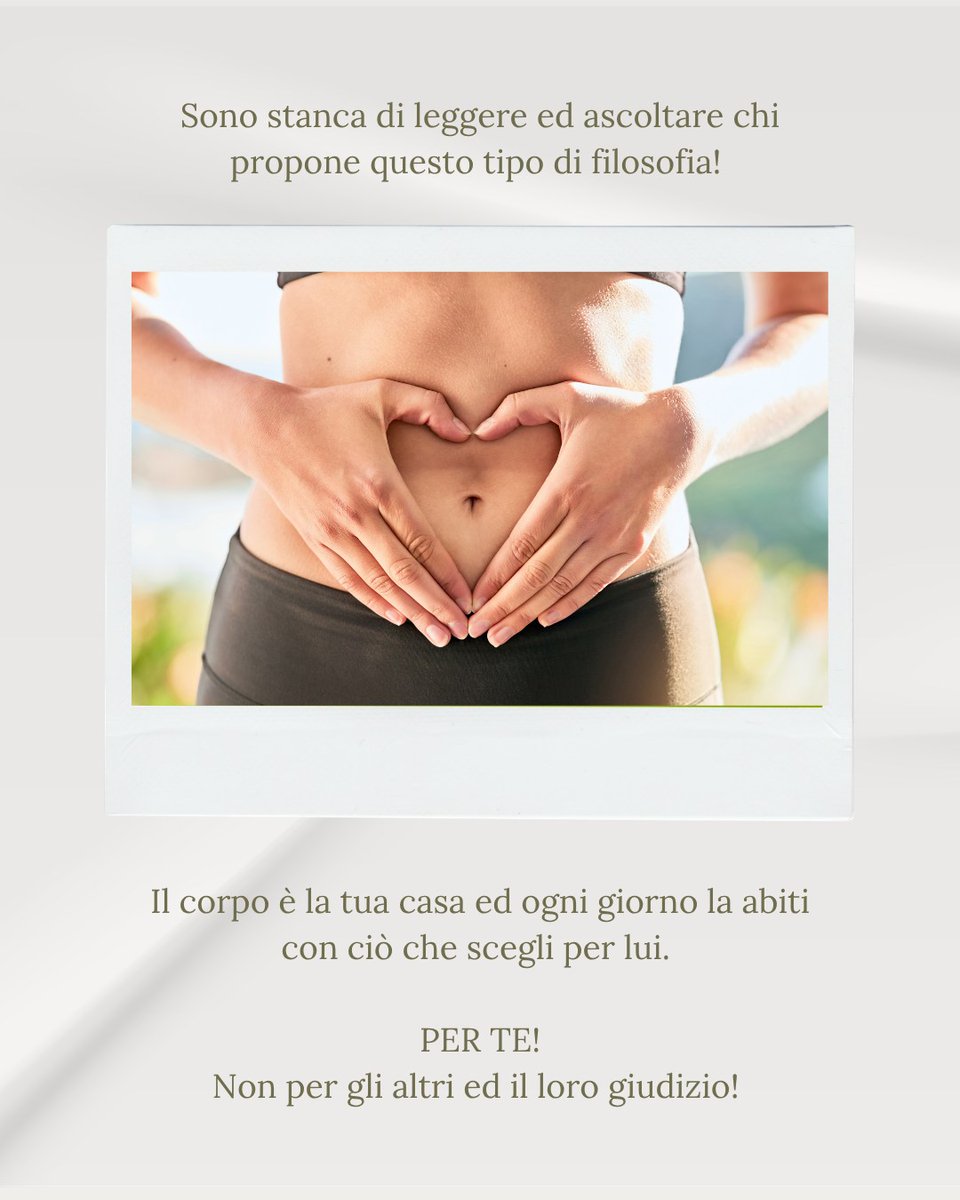 WilsonAlmab5vj's tweet photo. Qual è il tuo approccio al corpo? 😌

Il tuo corpo è la tua casa: ogni giorno la abiti con ciò che scegli per te, non per il giudizio altrui. Ogni abitudine lascia un segno: può sostenerti o appesantirti. Lo tratti con amore o per apparire perfetta? https://t.co/yYWpUvVpRg