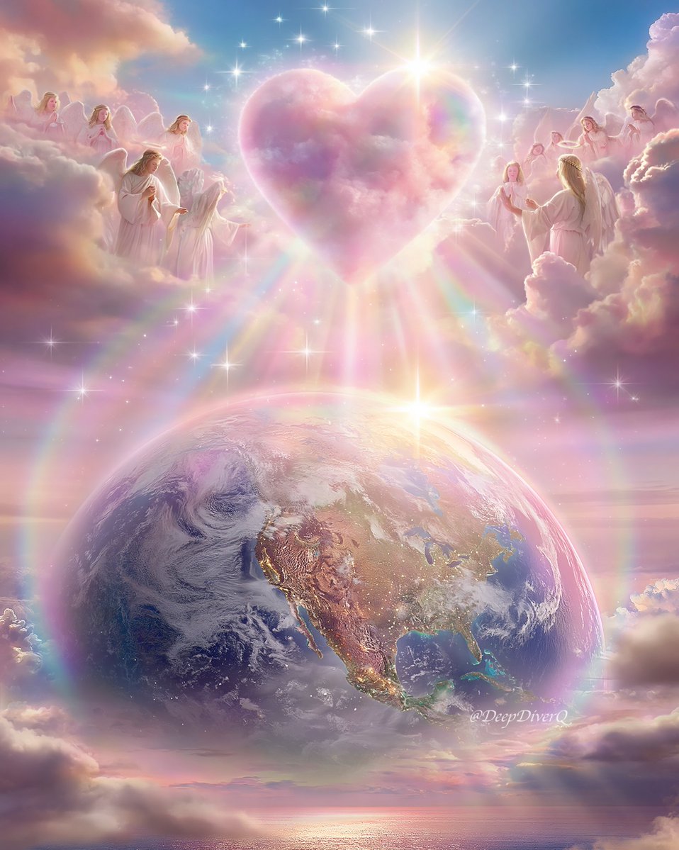 DeepDiverQ's tweet photo. The angelic realm wrapping Earth in love 🩷🌎🩷 https://t.co/uxOUXVMLNl