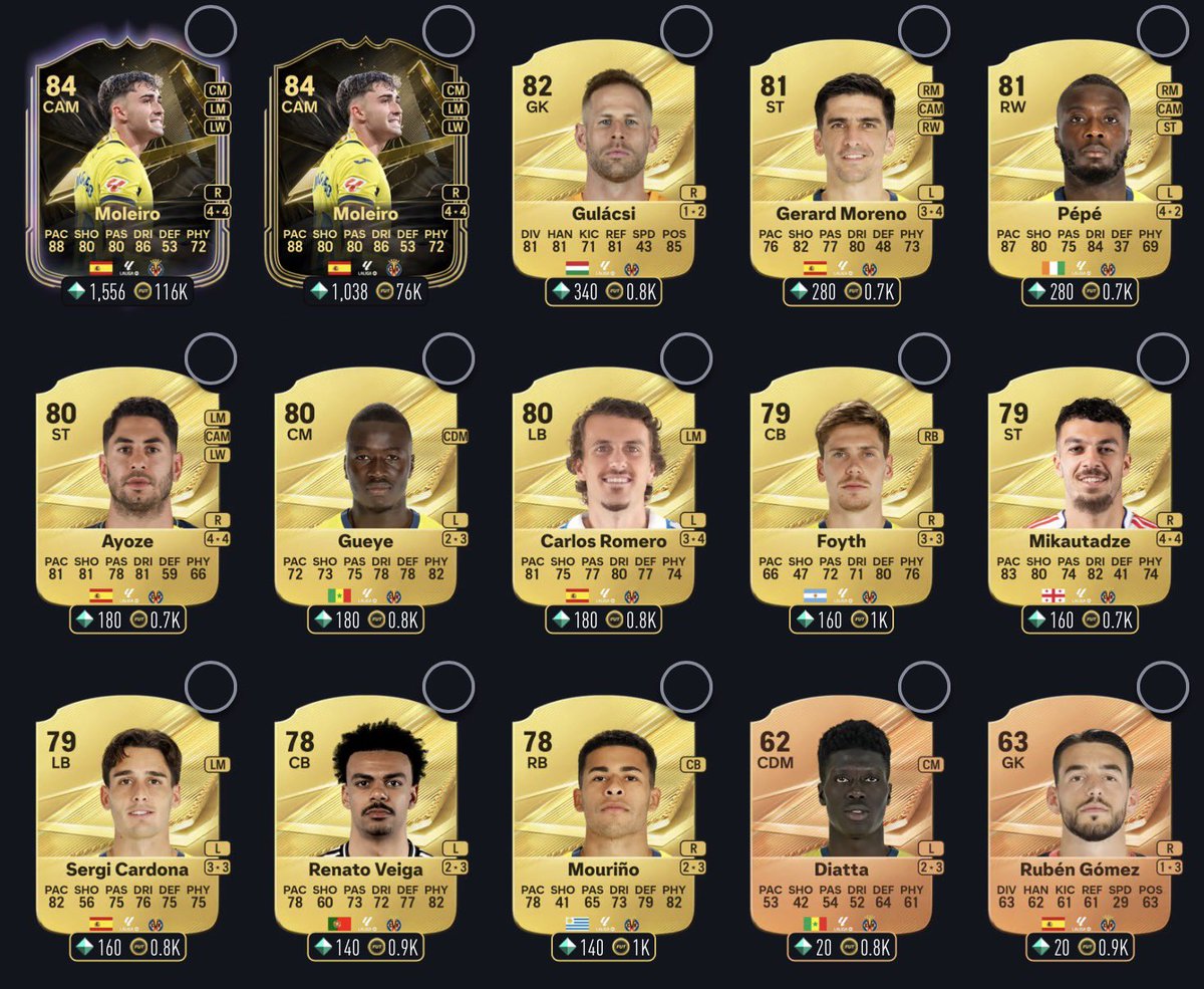 FIFAQ8_'s tweet photo. 🚨🚨🚨🚨🚨🚨🚨🚨 هااام لعشاق الجاليري :

- تحدي ريناتو فيغا يضمن لك تقييم S 🤩!

• ✅ سوي التحدي حقه

• ✅ يكون معك 4 مالك اول من فياريال

• ✅ تسوي التشكيله في الصوره الثانيه مع فيغا

القسم بيكلفك حوالي +200K كوينز وخسارة الضريبة تقريبًا 11K كوينز 

انتبه سعر موليرو مرتفع 🤝 https://t.co/ldgQlRw24F