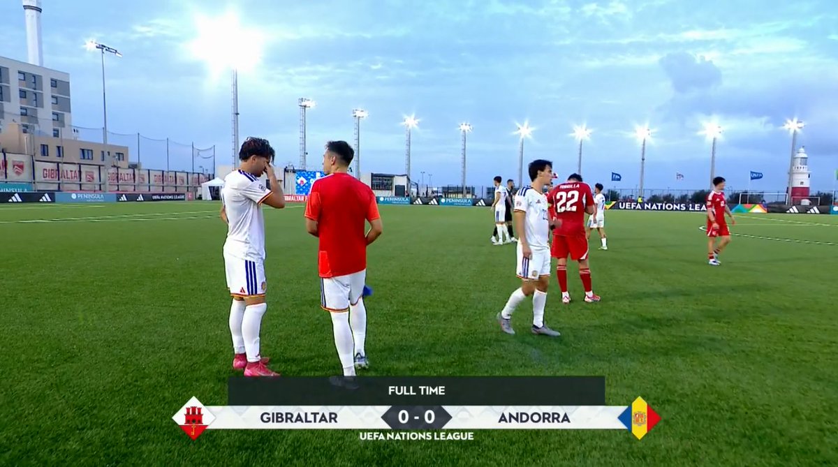 foet247europa's tweet photo. FT Gibraltar 0 Andorra 0. #GIBAND #NationsLeague https://t.co/wWqW0n1bd7