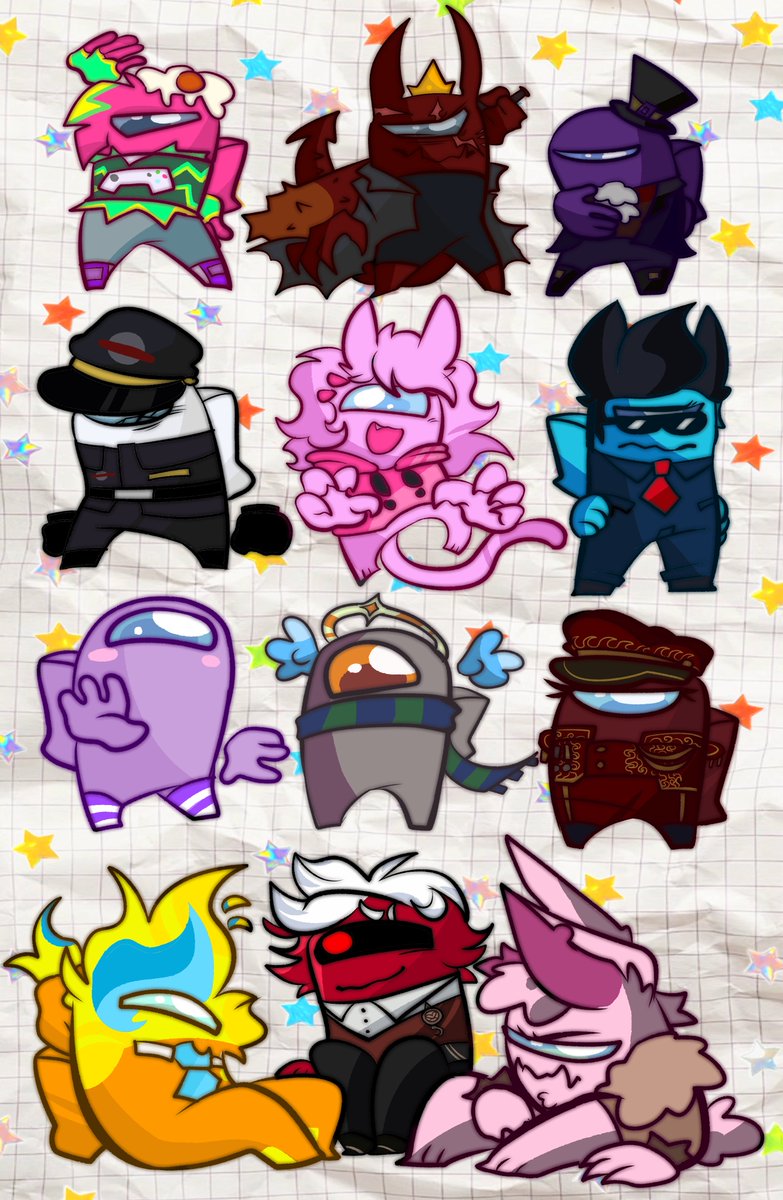 CassianCheese's tweet photo. Finally finished all of their beansss! I hope you all like them, they look like little sweeties all together. If you could follow me, that would be awesome! Thank you so much, I had a lot of fun making these! 💕
#amongus
@DfandomSan @Xenoah_Rulitora @Gusna_angel119 @NuttyNut2172 https://t.co/cJypbkWj5g