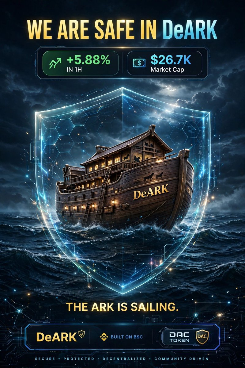 tech_Sammmy's tweet photo. No too much talk.
We are safe in #DeArk.💯
Buy $DAC now to secure your position in #DeArk.

0x24792377ff3afbf4d509ea5197a0bbbe9617cf8c https://t.co/P1eO0I4WQk