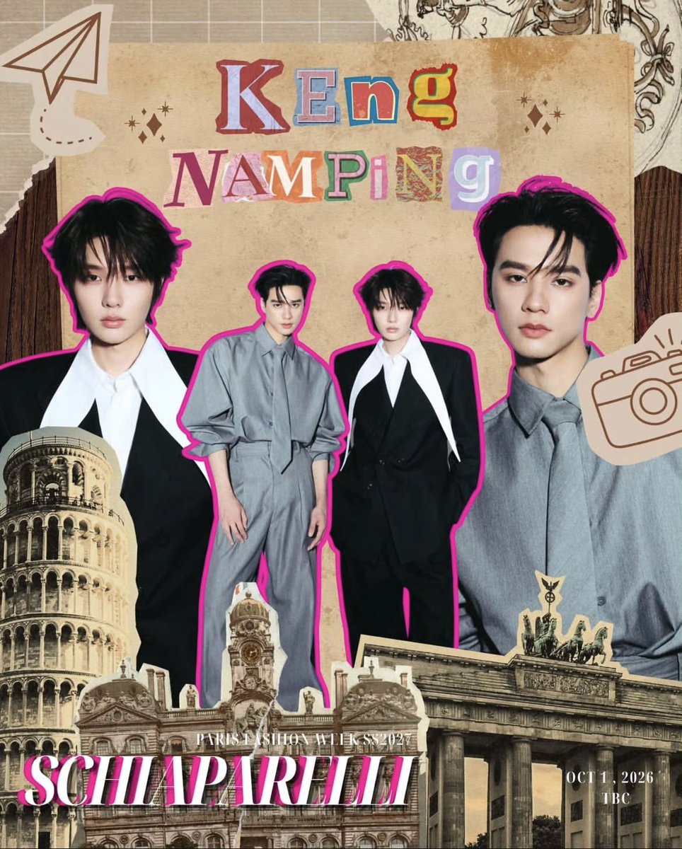 Ployanida's tweet photo. KengNamping prepare to command full attention at Maison Schiaparelli for the grandest night of Paris Fashion Week💕

#Schiaparelli #PFW #KengNamping  #KengHarit #nampingster https://t.co/GKF7XqmIoS