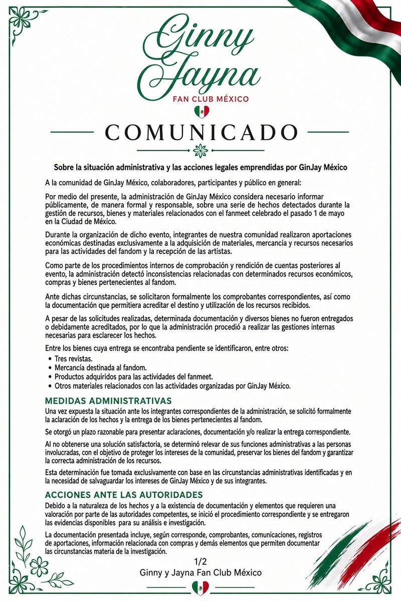 GinnyJayna_FCMx's tweet photo. Información importante 🚨

#ginjay #fyp #gl #ginjaymexico #girls https://t.co/3dwP5b8E9l