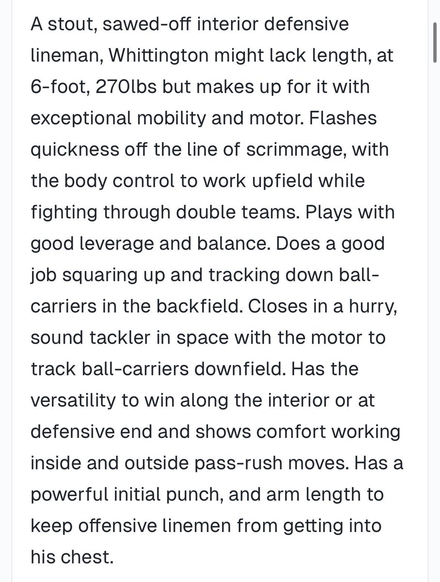 TimVerghese's tweet photo. Pitt transfer Jahsear Whittington is on pace for a career-best season

Leads the team with ten pressures, six QB hurries, to go with a career-best 2.5 sacks through four games. 

Here’s what I wrote about him when the Huskers landed him out of the portal. https://t.co/61gAIrUmJH