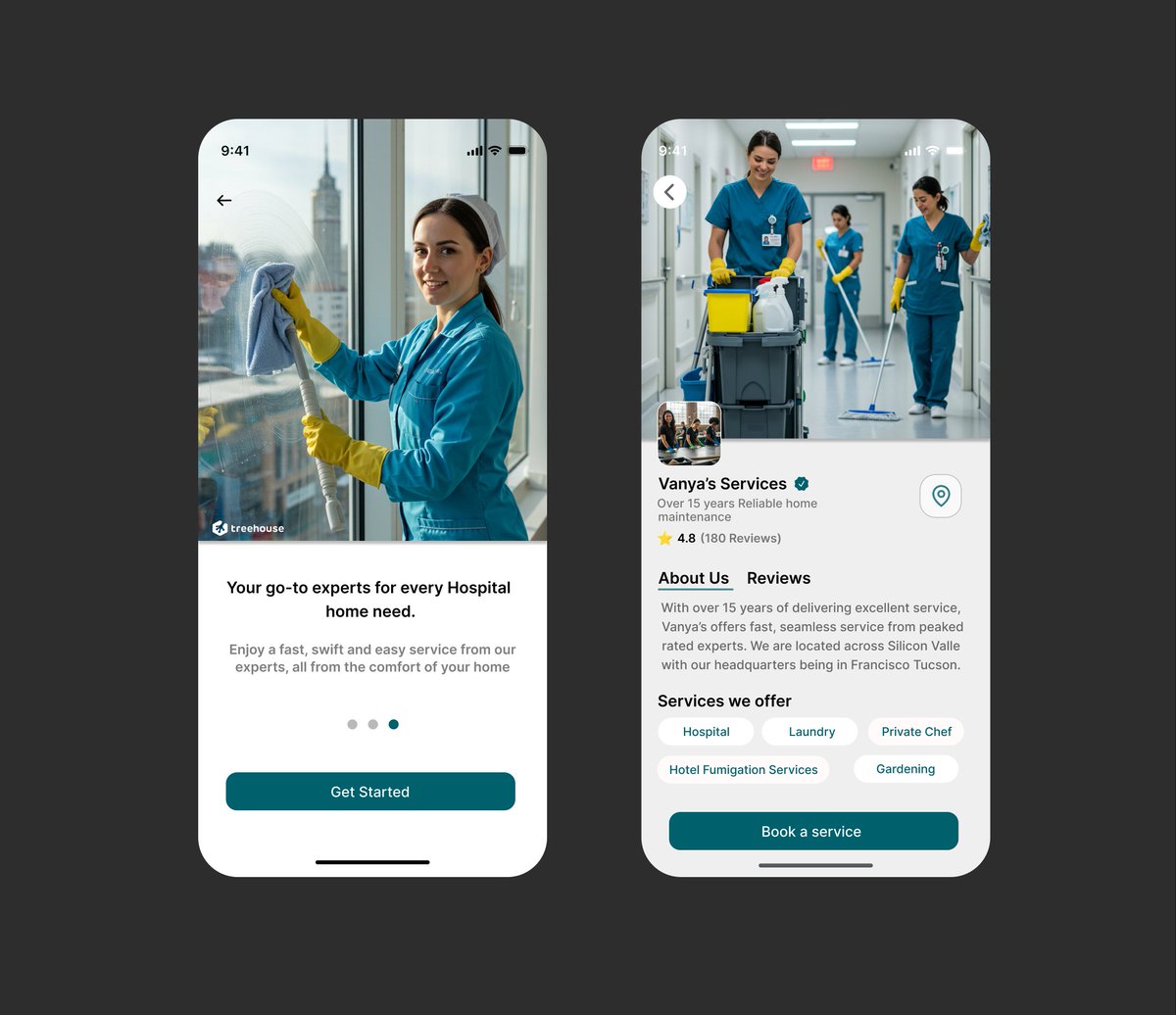 Michaalllllll's tweet photo. A modern mobile app experience for on demand home &amp; hospital services I designed! https://t.co/x02cJOYvIP
