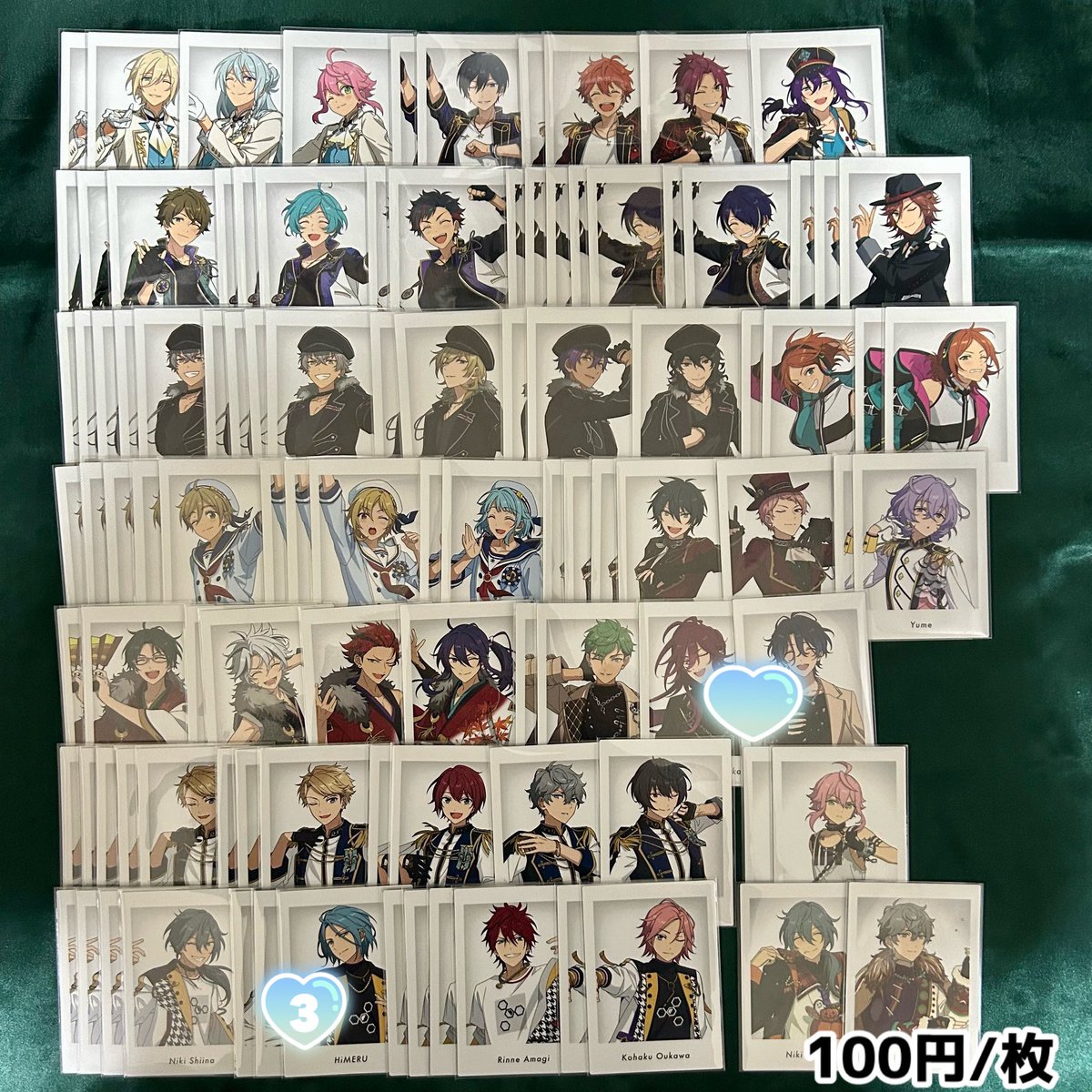 mugi_grass's tweet photo. @10_MT_07 こんばんは。
検索より失礼致します。
こちら画像記載額にて下記ハート記載した点数分お譲り頂けないでしょうか？
また、青いハート分を特に求めており、青いハート含めたお取引を希望しております。
ご検討頂けましたら幸いです。 https://t.co/oR4IwDqnSY