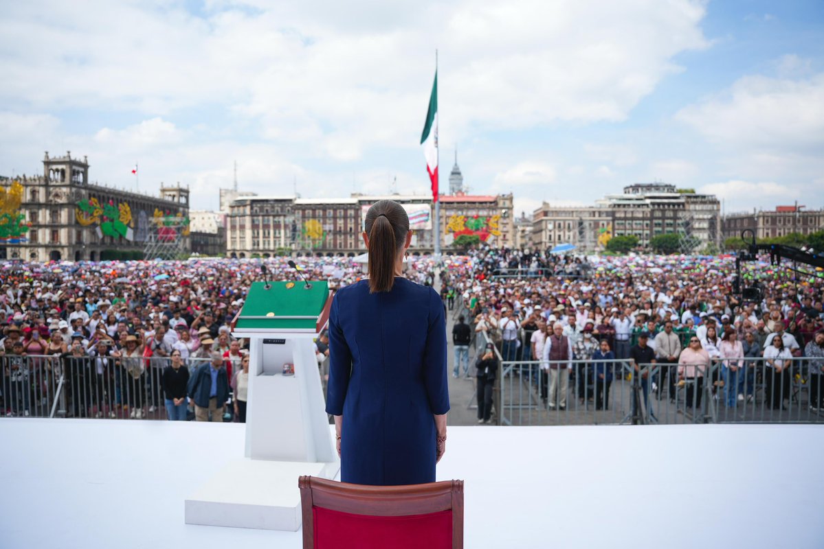 ivan_escalante's tweet photo. El destino de México lo decide únicamente el pueblo. Ninguna potencia ni élite económica o política tiene el derecho de dictar nuestro presente o futuro.

Nuestra visión es clara: prosperidad compartida para moderar la opulencia y la indigencia. Por el bien de todos, primero los pobres.
#ClaudiaDaResultados
#HonestidadYResultados