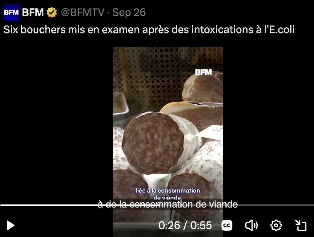 XXxx00079166's tweet photo. @ChLECHEVALIER Etonnant @bfmtv illustre son reportage avec du saucisson. Mais pourquoi ? https://t.co/g3DNl6lWwF