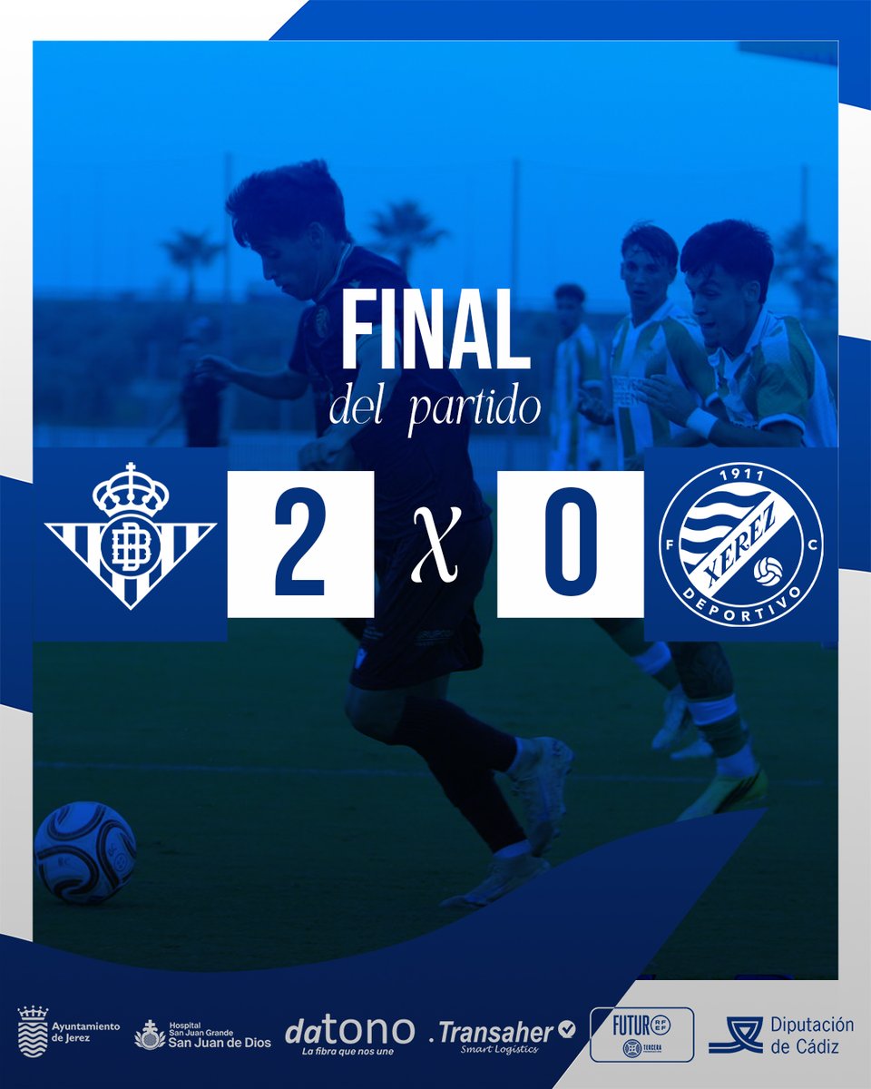 XerezDFC's tweet photo. 🏟️⌚️2⃣-0️⃣ | Final del partido (90')

📻 https://t.co/xBSguq4nso
📺 https://t.co/3r0DyzCdny

#BetisCXerezDeportivo https://t.co/KurbZ7tLaK